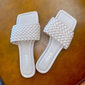 Nude Braided Sandals- never worn!